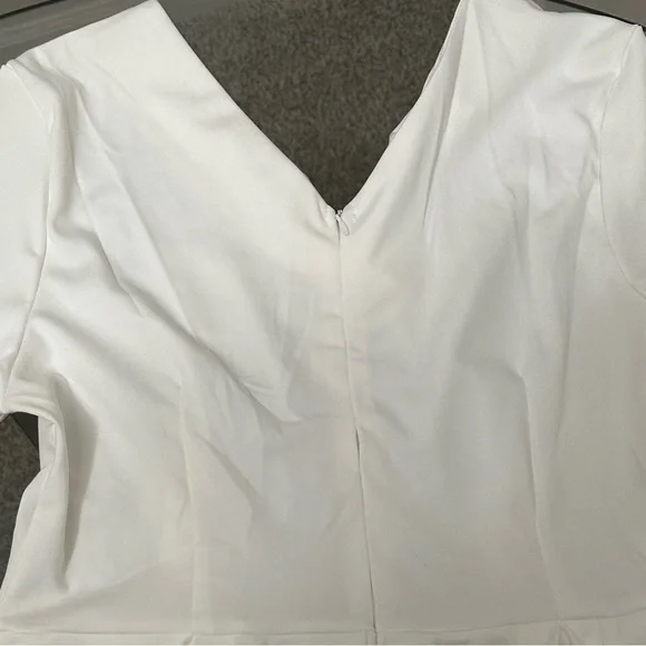 PEPLUM ONE PIECE JUMPSUIT WITH SIDE POCKETS. - Picture 11 of 13